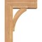 Ekena Millwork Thorton Block Smooth Bracket w/ Offset Brace, Western Red Cedar, 5 1/2"W x 14"D x 18"H BKT0604X14X18THR05SWR - alternate 2